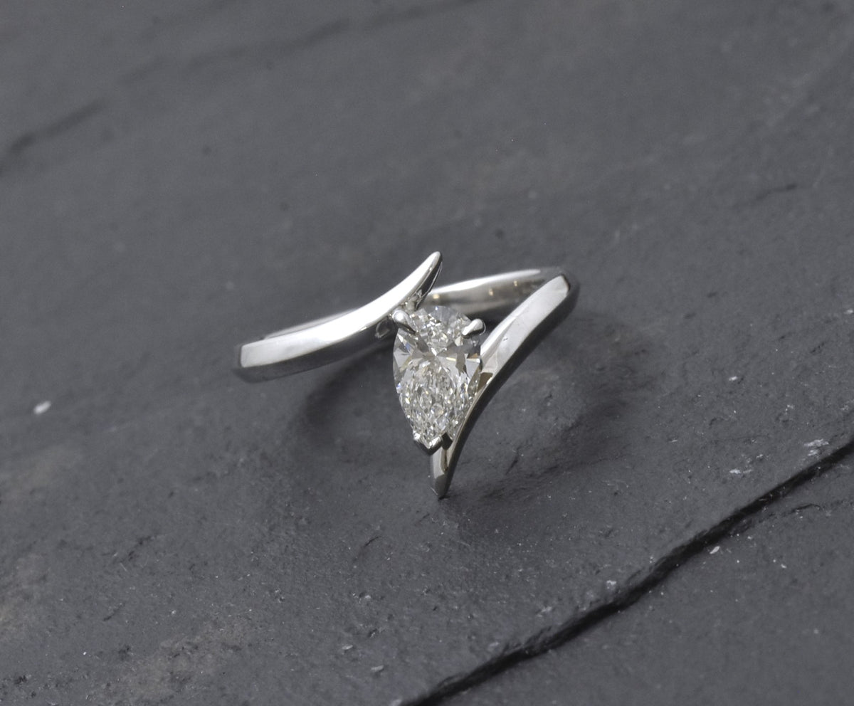 FLARE PEAR WIDE - London Rocks Jewellery - Rings