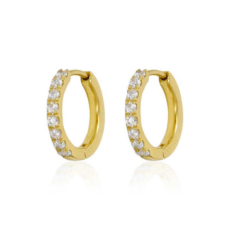 Diamond Huggee - London Rocks Jewellery - Earrings