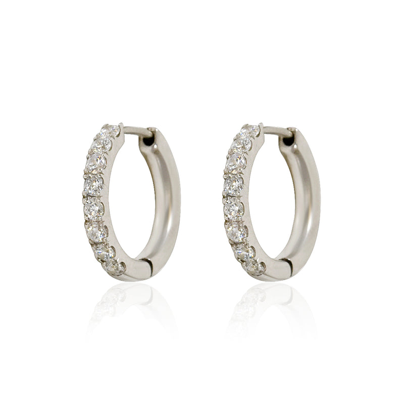DETACHABLE DIAMOND HOOP AND PEAR DROP SET - London Rocks Jewellery - Earrings