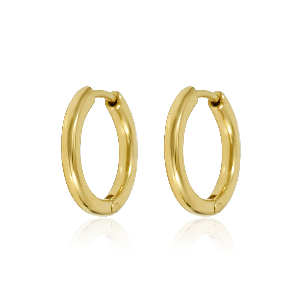 Petite Huggee Gold - London Rocks Jewellery - Earrings