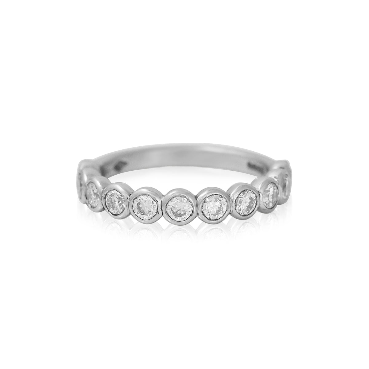BEZEL SET HALF ETERNITY - London Rocks Jewellery -