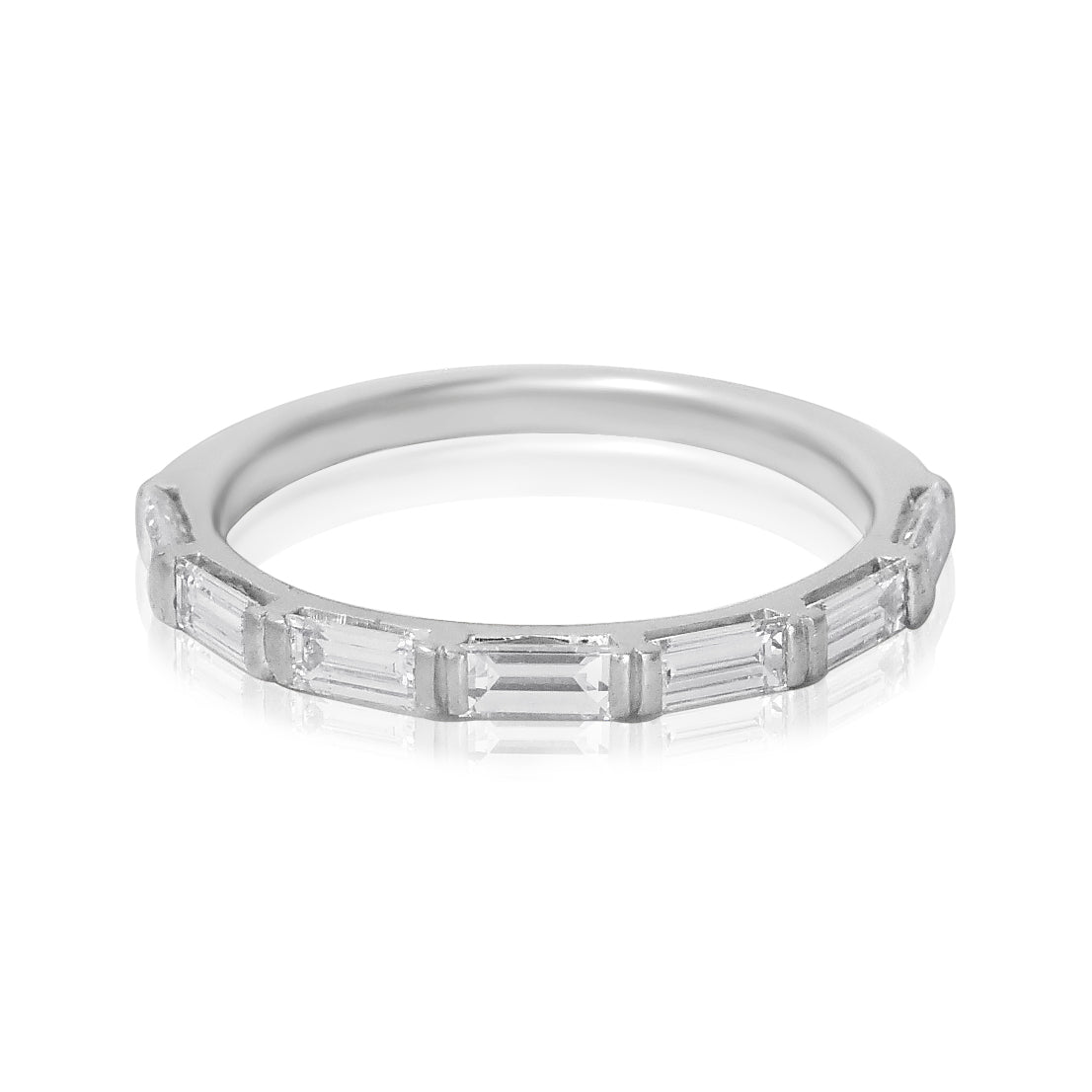 END SET , LAB-GROWN BAGUETTE HALF ETERNITY - London Rocks Jewellery -