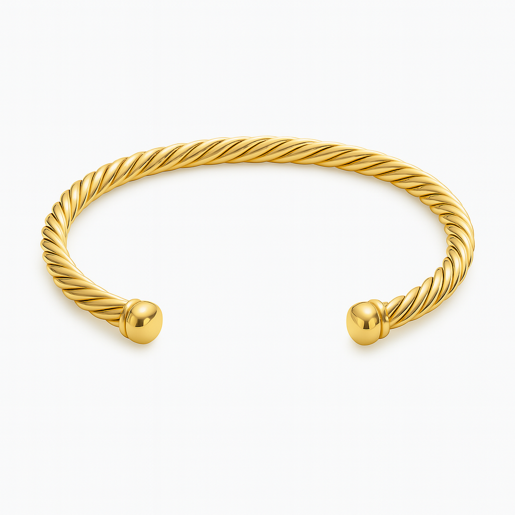 FINE TWIST BANGLE - London Rocks Jewellery - Rings