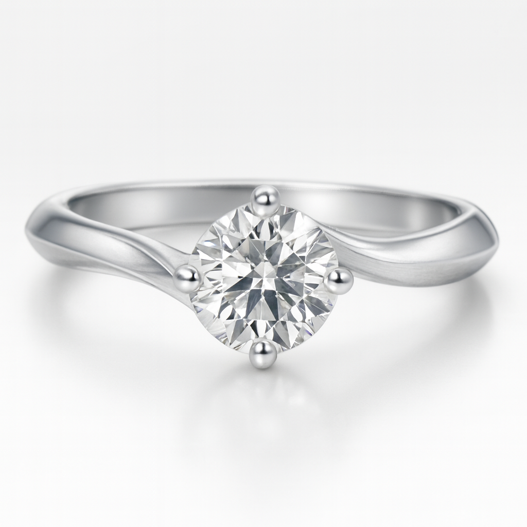 TWIST SOLITAIRE BRILLIANT - London Rocks Jewellery - Rings