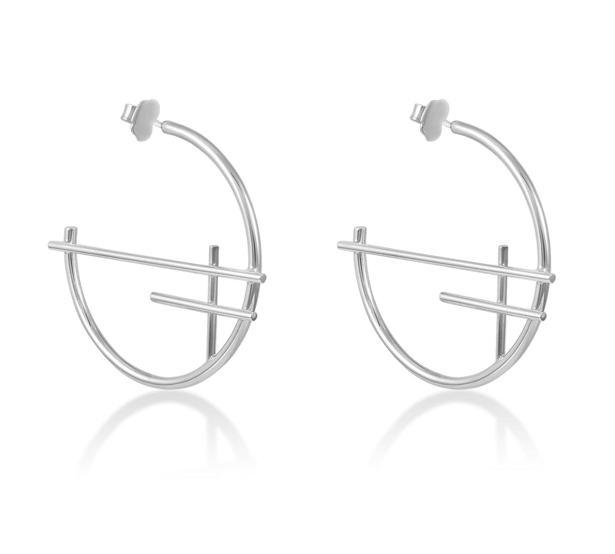 BAMBOO HOOPS BY KARL KARTER - London Rocks Jewellery - Earrings