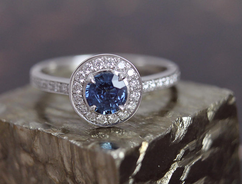 SAPPHIRE HALO - London Rocks Jewellery - Rings