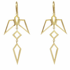 Gold Condor Earrings-Earrings-London Rocks Jewellery