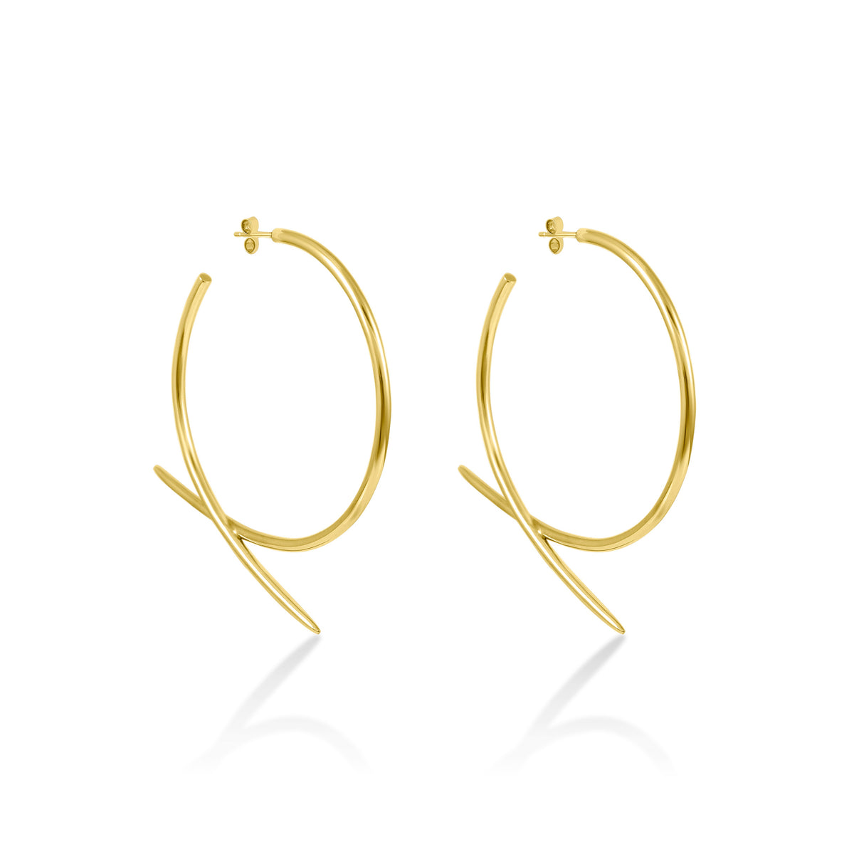 Pine Needle Hoops - London Rocks Jewellery - Earrings