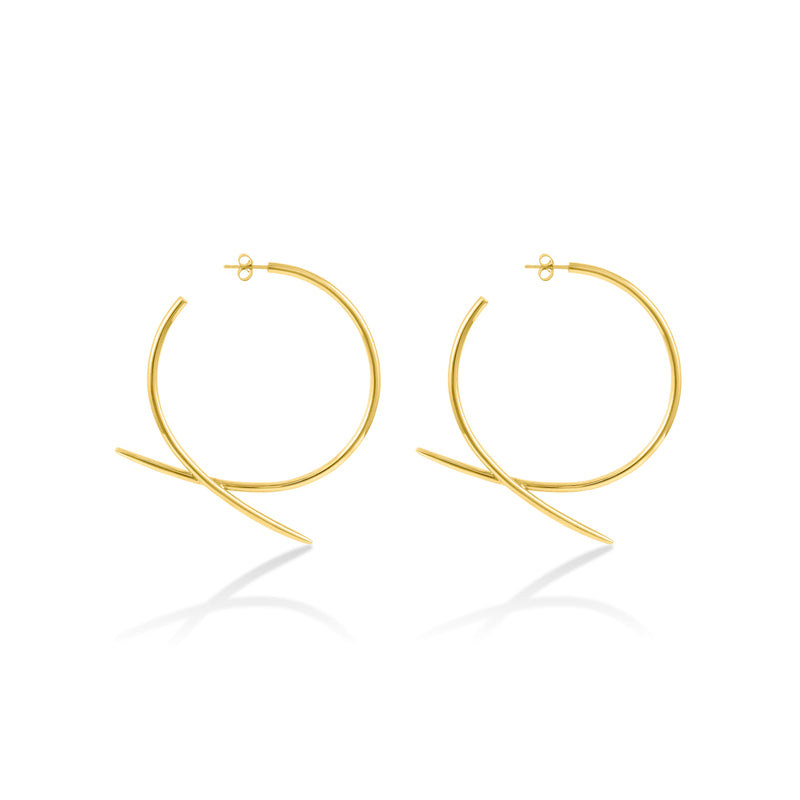 Pine Needle Hoops - London Rocks Jewellery - Earrings