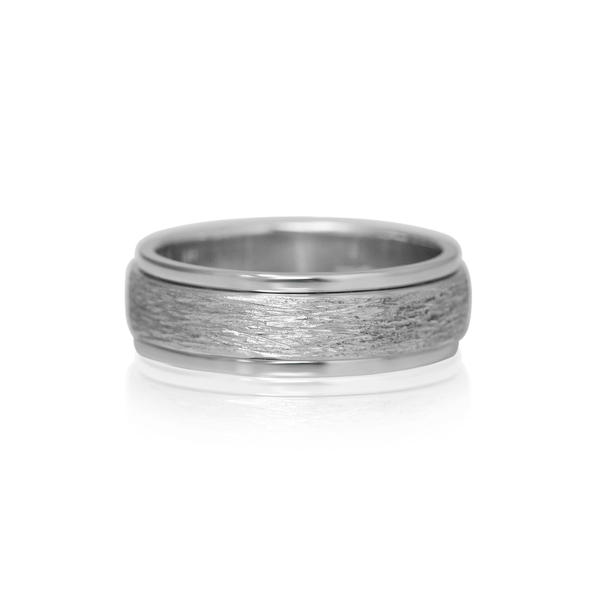 Barked Contrast ring (custom) - London Rocks Jewellery - Rings