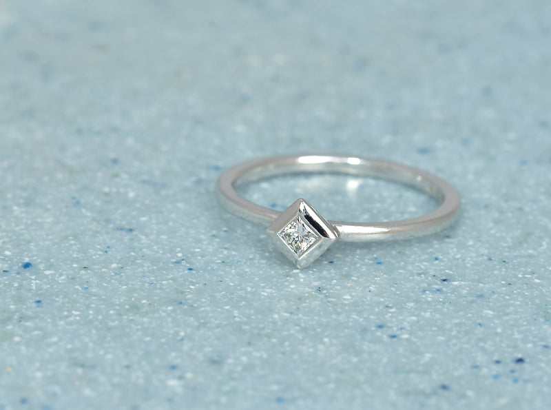 DIAMOND STACKER (WHITE) - London Rocks Jewellery - Rings