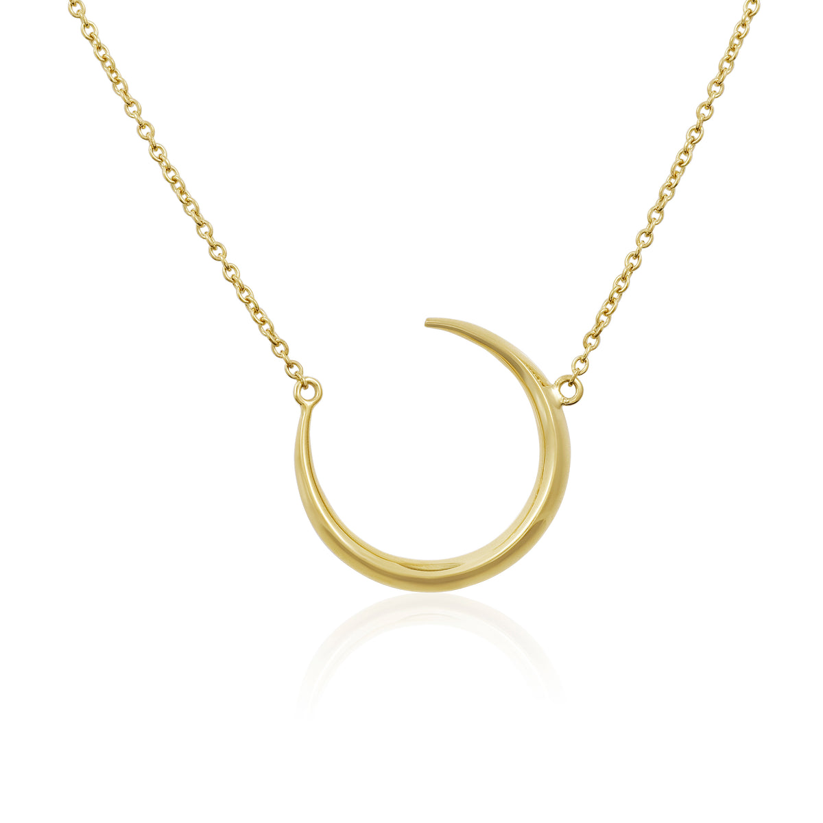 Crescent Moon Pendant (abstract) - London Rocks Jewellery - Necklaces