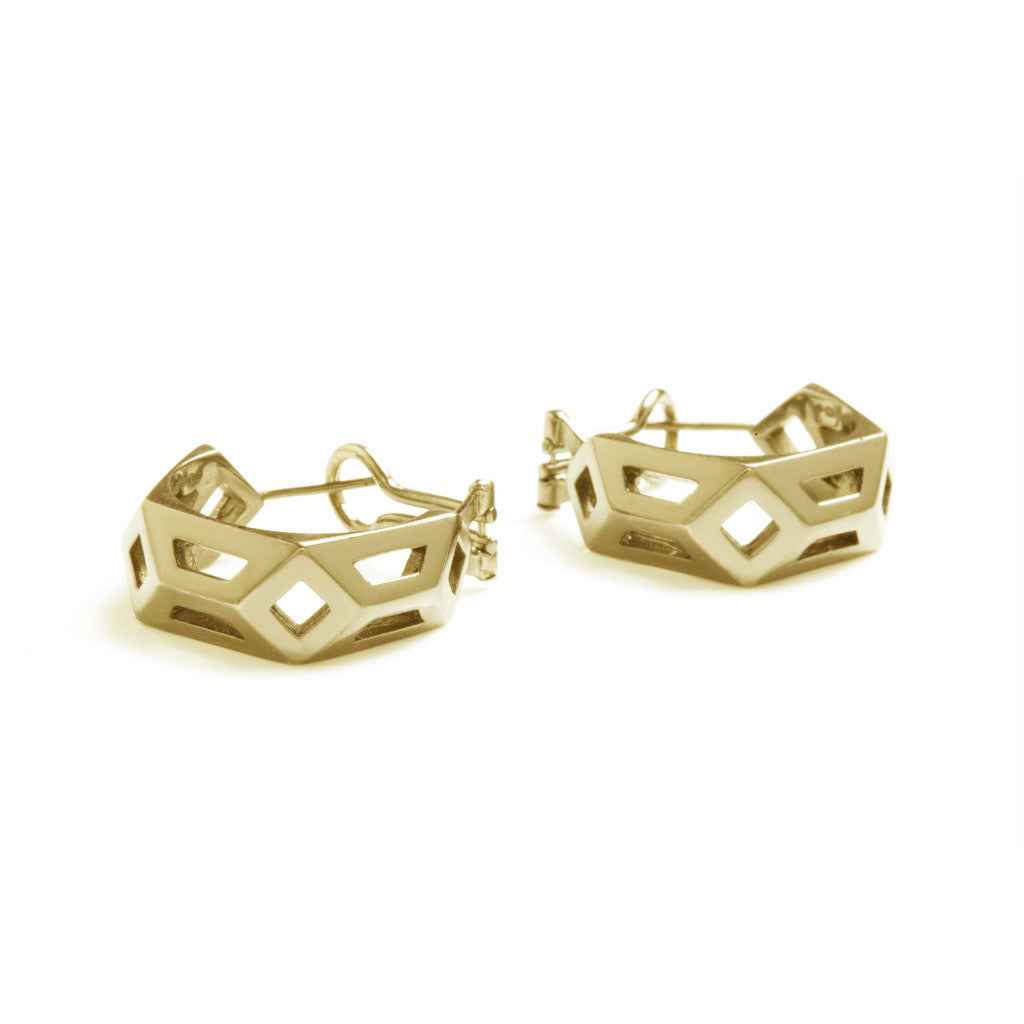Gold Metric Hoops - London Rocks Jewellery