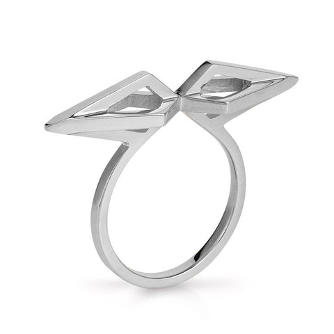 Silver Mini Nucleus Ring-Rings-London Rocks Jewellery