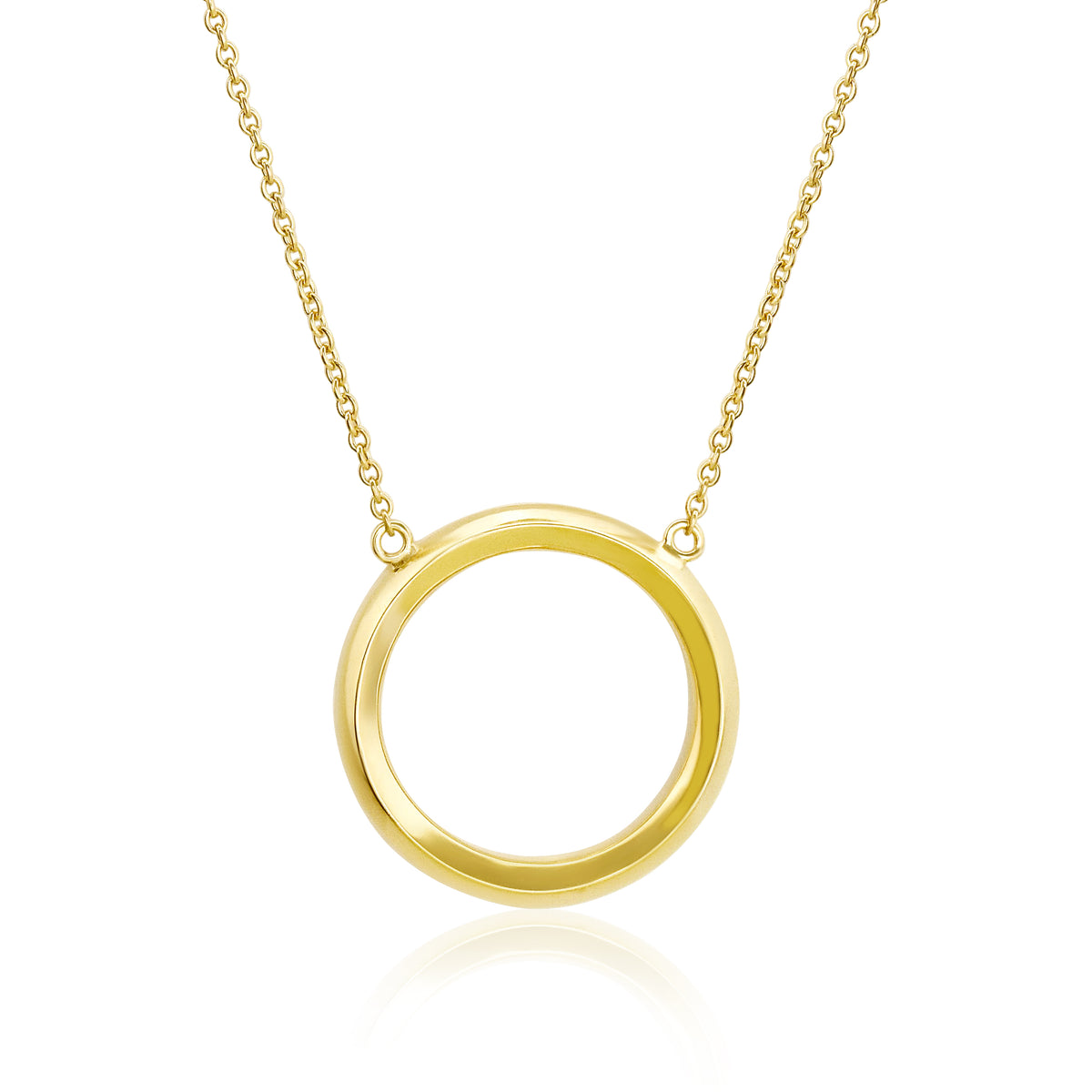 Large Full Moon Gold Pendant - London Rocks Jewellery - Necklaces