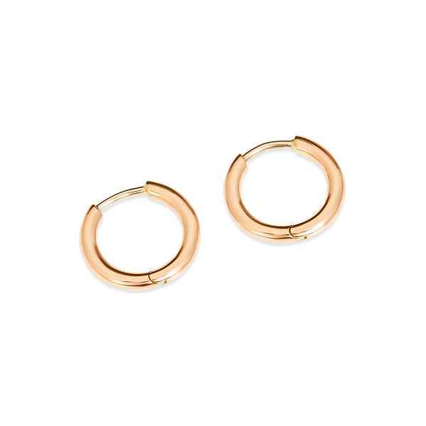 Petite Hoops in 9ct Rose Gold - London Rocks Jewellery