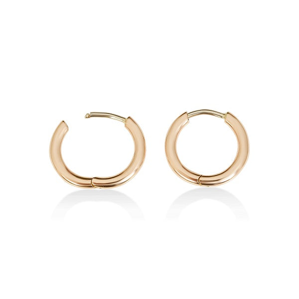 Petite Hoops in 9ct Rose Gold - London Rocks Jewellery - Earrings