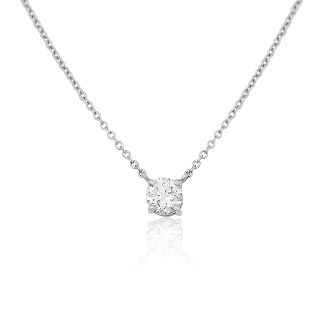 Solitaire Diamond Pendant - London Rocks Jewellery - Necklaces
