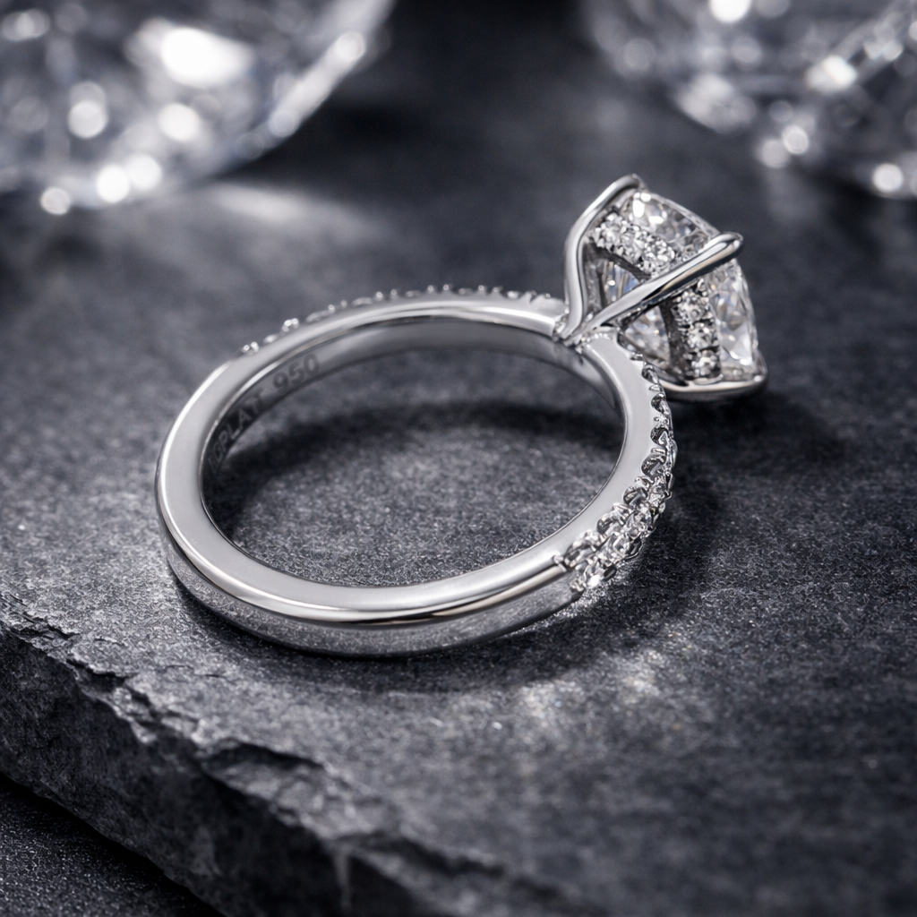 HIDDEN HALO ENGAGEMENT RINGS - London Rocks Jewellery
