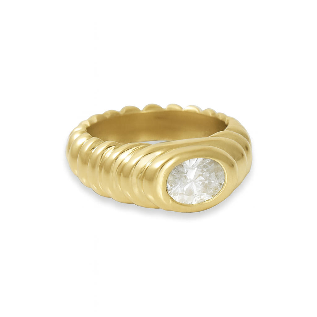 OVAL-CUT SEGMENT RING - London Rocks Jewellery