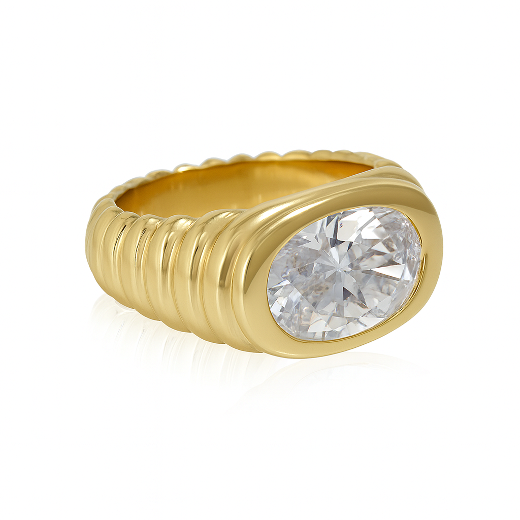 Oval-cut signet - London Rocks Jewellery
