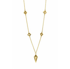Gold Asaya Necklace-Necklaces-London Rocks Jewellery