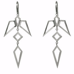 Silver Condor Earrings-Earrings-London Rocks Jewellery
