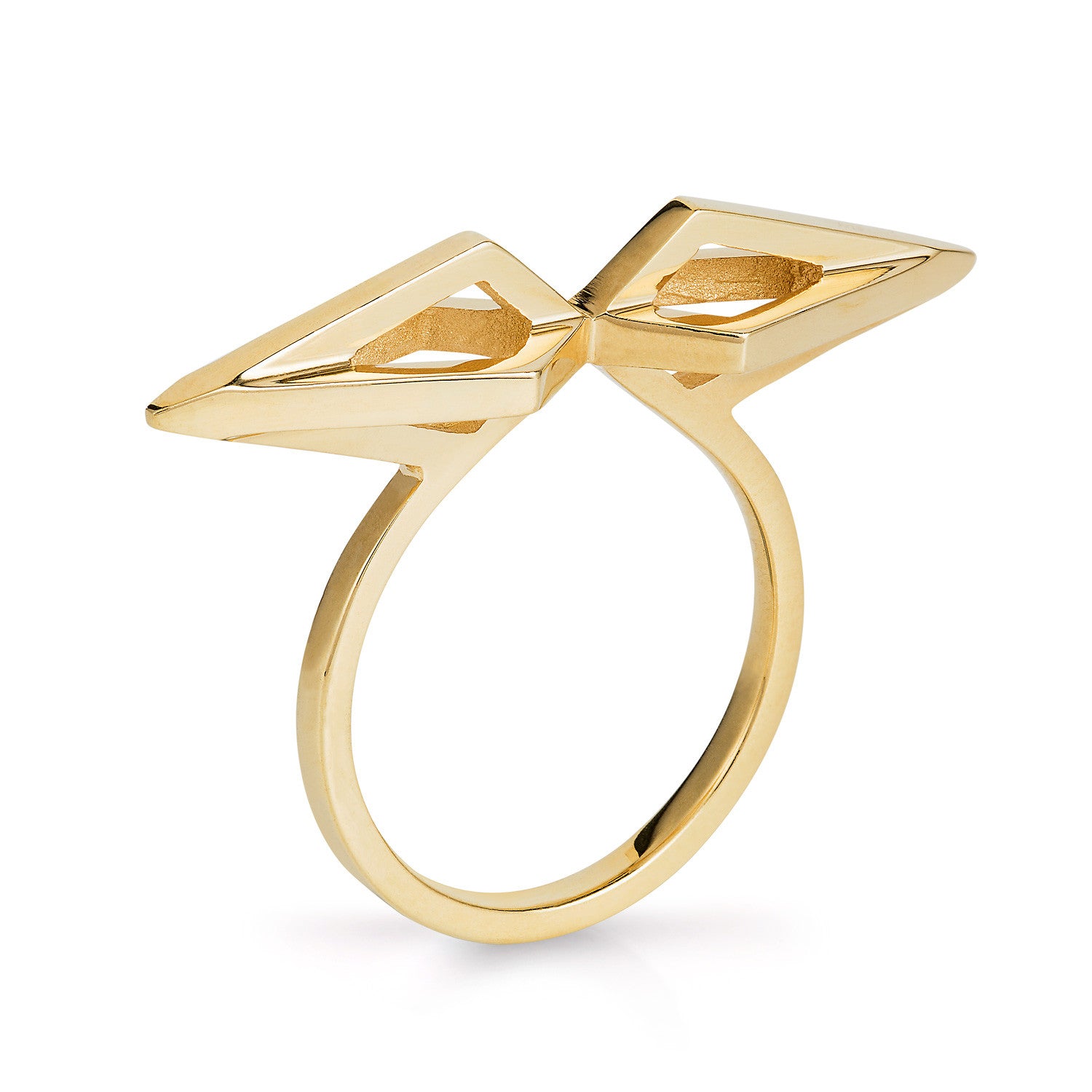 Gold Mini Nucleus Ring-Rings-London Rocks Jewellery