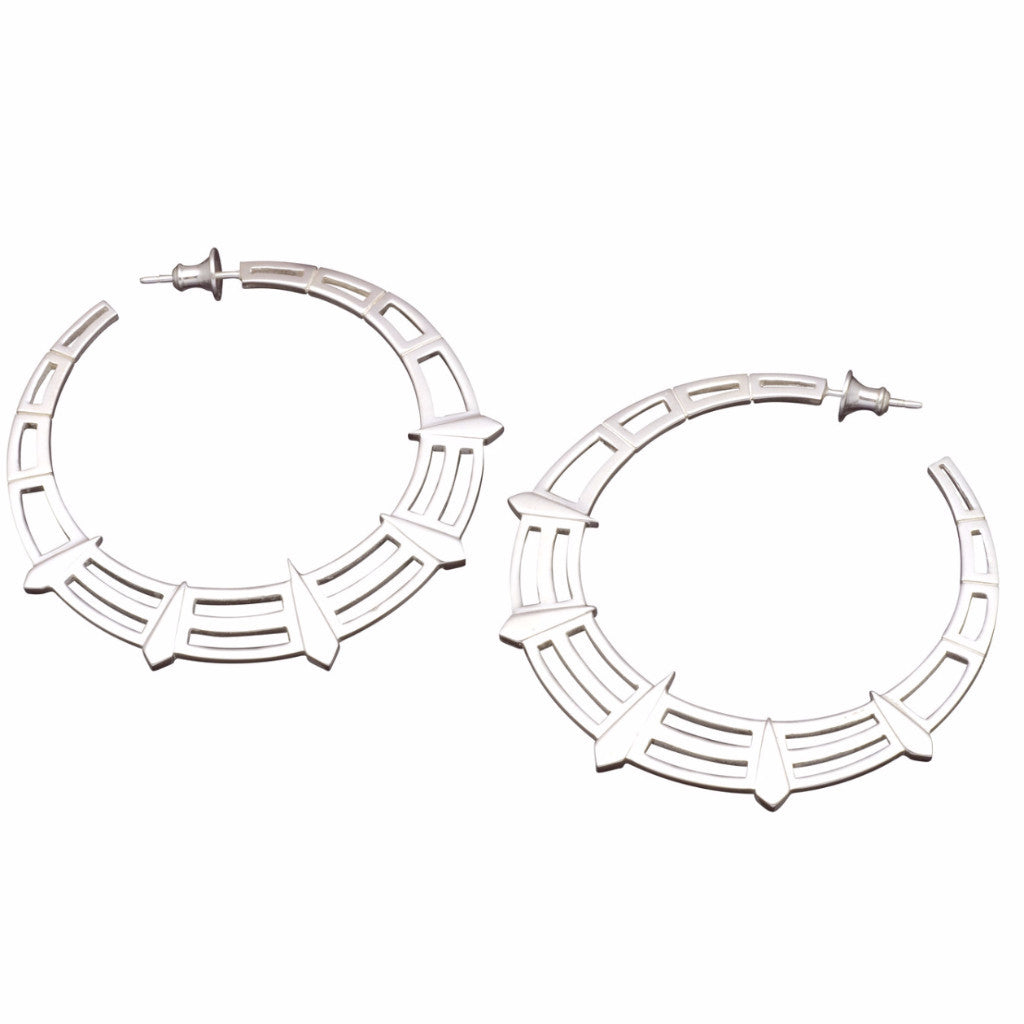 Silver Liberty Hoops-earrings-London Rocks Jewellery