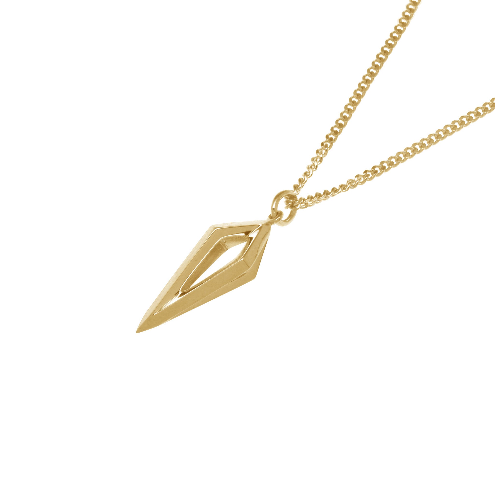 Gold Pendulum Pendant-Pendant-London Rocks Jewellery