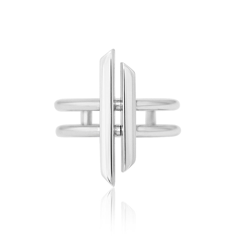 Split Blade Constructivist Ring - London Rocks Jewellery - 